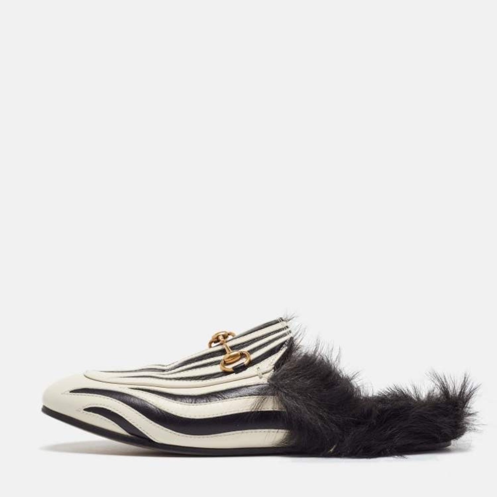 Gucci Zebra Princetown Mules